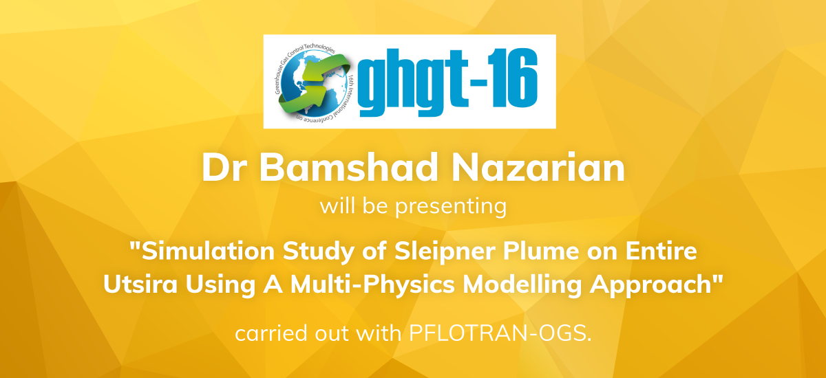 Sleipner study carried out with PFLOTRAN-OGS to be presented at the GHGT-16 conference in Lyon